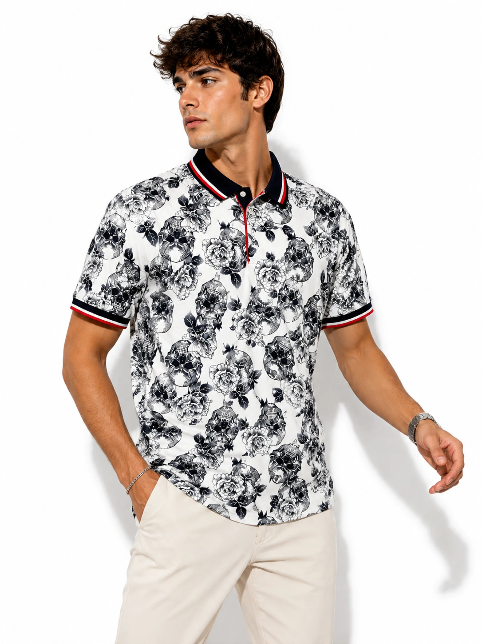 Printed Polo Shirt